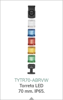 
Torreta LED uso industrial 70mm