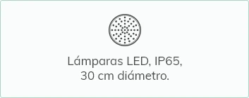 Làmpara LED IP65 de 30 cm