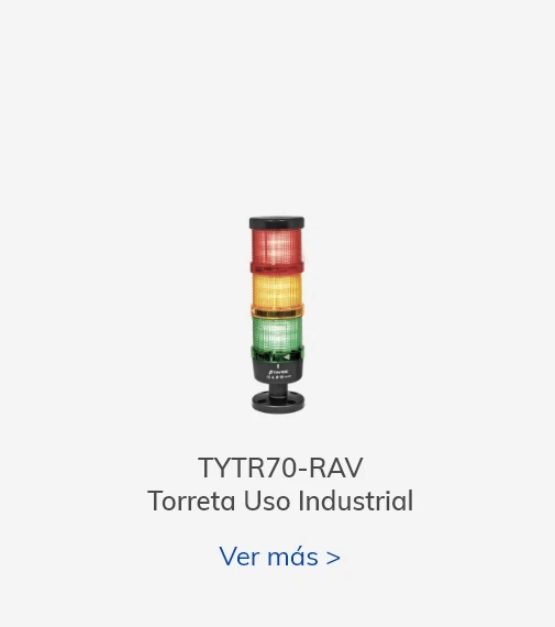 Torreta LED uso industrial 70mm