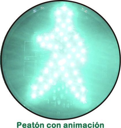 Lámparas LED Peatonales con animación de 20 cm (8")