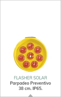 Semáforo LED SOLAR Preventivo para uso industrial 38.5 cm de diámetro